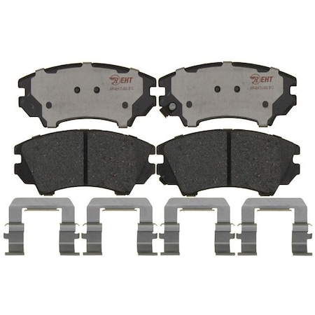 R/M Brakes BRAKE PADS OEM OE Replacement Hybrid Technology Includes Mounting Hardware EHT1404H